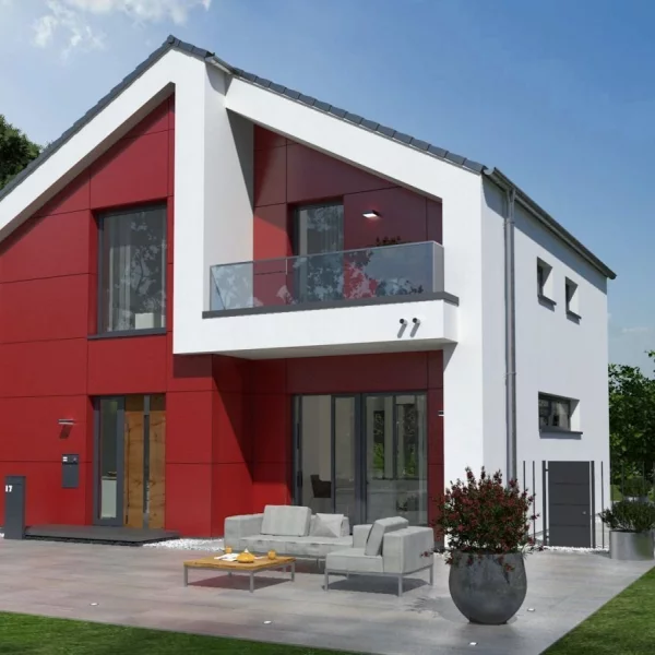 Ein­fa­mi­li­en­haus mit modernem De­si­gnan­spruch*