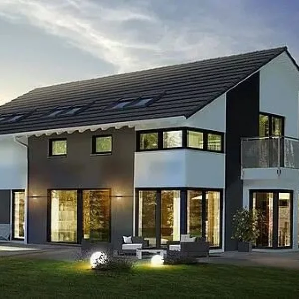 Großes Haus für 2 Familien mit 2 Wohnungen ! Inklusive Innenausbau mit Wärmepumpe und Grundstück !