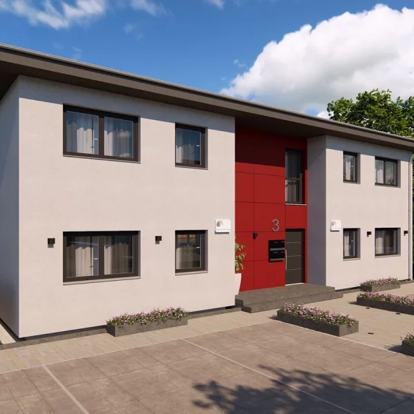 4-Familienhaus ! Jede Wohnung/Familie kostet rund 309.800,-EUR mit Grundstücksanteil !**