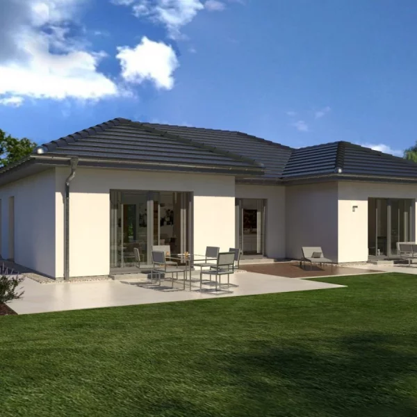 Alle Wohnbereiche liegen auf einer Ebene zusammen*