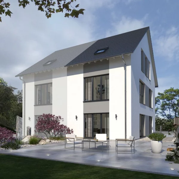 So großzügig und schön kann eine Doppelhaushälfte sein