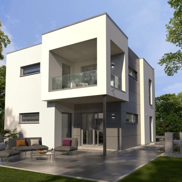 Das Haus wirkt klar gefasst und zurückhaltend*