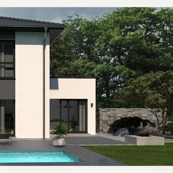 Man tritt ein und steht im Windfang