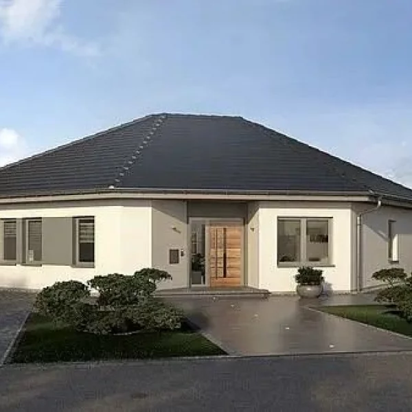 Bungalow mit freizügigen Wohnraum und in einer traumhaften Optik ! Preis mit Grundstück berechnet !