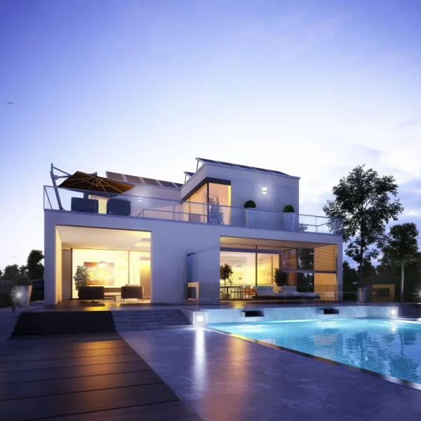 Eleganz gepaart mit Größe = ergibt dieses Haus ! Preis natürlich inkl. einem Grundstück berechnet !